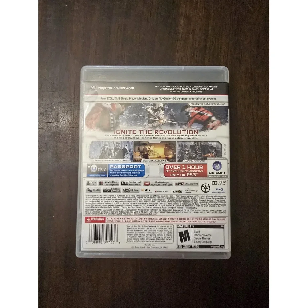 Assassin's Creed III GameStop Edition (Sony Playstation 3 PS3) Complete - Tested